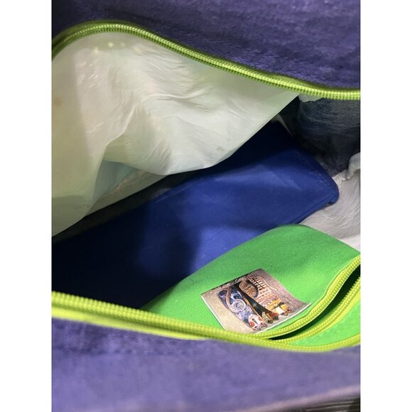 Laurel Burch Dog Tote Bag Purse Shoulder Handbag Braided Strap Colorful Puppies - Picture 11 of 11